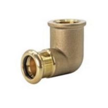 Picture of 22mm x ¾" Copper M Profile Pressfit Female BSPP 90° Bend. EPDM seal. WRAS