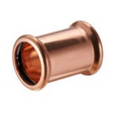 Picture of 108mm Copper M Profile Pressfit Coupling.  EPDM seal. WRAS