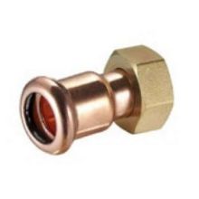 Picture of 15mm x ½" Copper M Profile Pressfit Swivel Tap Female BSPP Adaptor. EPDM seal. W