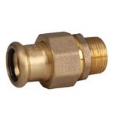 Picture of 22mm x ¾" Copper M Profile Pressfit Male BSPT Union Adaptor. EPDM seal. WRAS