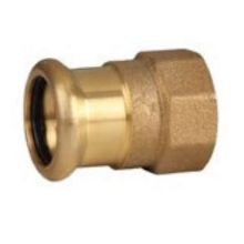 Picture of 15mm x ½" Copper M Profile Pressfit Female BSPP Adaptor. EPDM seal. WRAS