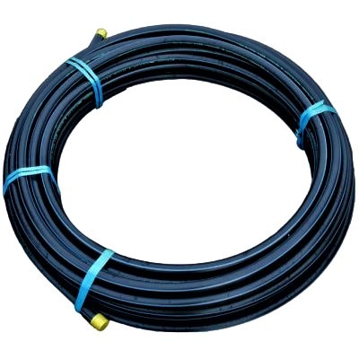 Picture of 40mm x 50 metres HDPE Black Pipe SDR13.6 with Green Stripe NON POTABLE 12.5 bar