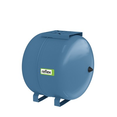 Picture of Reflex HW 60 litre horizontal Pressure Vessel with 1" SS flange. 10 Bar