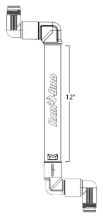 Picture of Rain Bird Swing Joint 1½" ACME/ACME 12" length extra inlet elbow