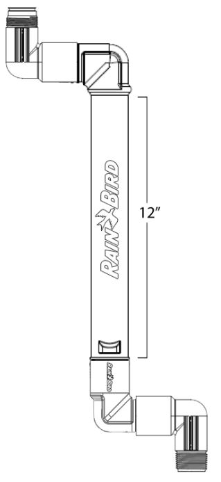 Picture of Rain Bird Triple Swing Joint 1" BSP x 1" ACME x 12" length extra inlet elbow