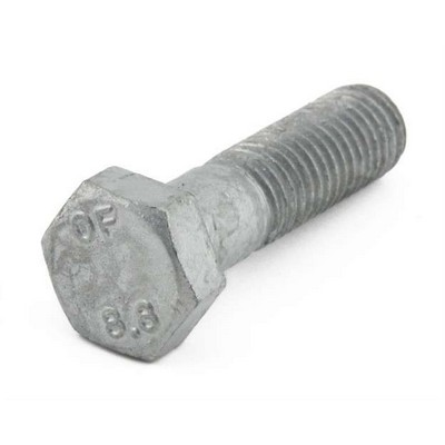 Picture of M16 x 130 Hex Head Bolt DIN 931 in Hot Dip Galv Steel Class 8.8 High Tensile