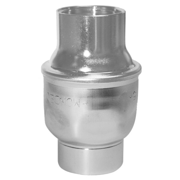 Picture of 1" BSPP Stainless Steel 304 spring operated check valve.