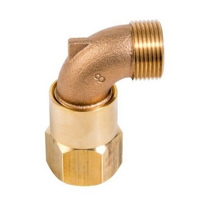 Picture of Rain Bird 1" brass swivel Elbow for 55DK. 1" female x 1" male outlet