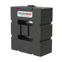 Picture of 500 litre baffled upright slim tank L:900 W:615 H:1260mm Black 1½" BSPM NON-POT