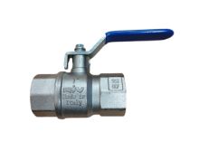 Picture of 1'' BSPP full flow brass ball valve. PTFE seat & Viton seal. PN40. WRAS