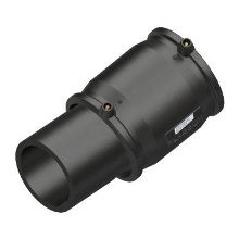 Picture of 125mm Plasson EF Adjustable Elbow one-sided - 0° to 12° - PE100 black