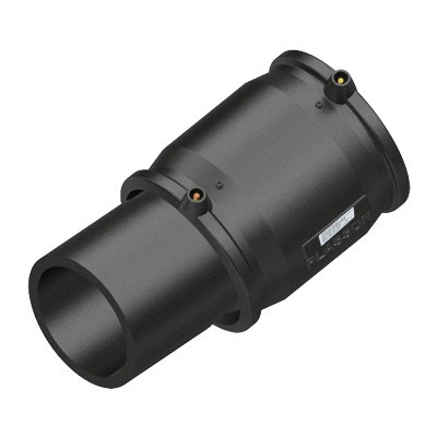Picture of 200mm Plasson EF Adjustable Elbow one-sided - 0° to 12° - PE100 black