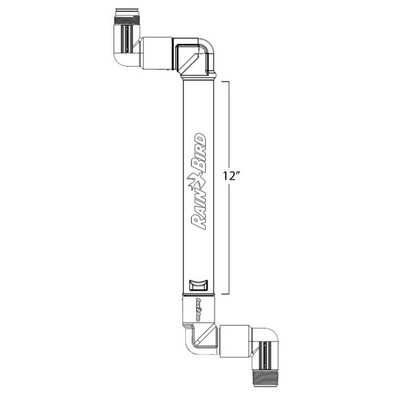 Picture of Rain Bird Triple Swing Joint 1¼" BSP x 1¼" ACME x 12" length extra inlet elbow