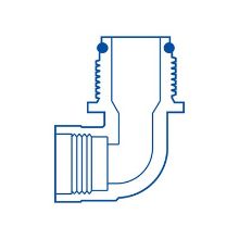 Picture of Rain Bird Swing Joint ACME Outlet Elbow 1" - WHITE- DISCONTINUED - LAST OF STOCK